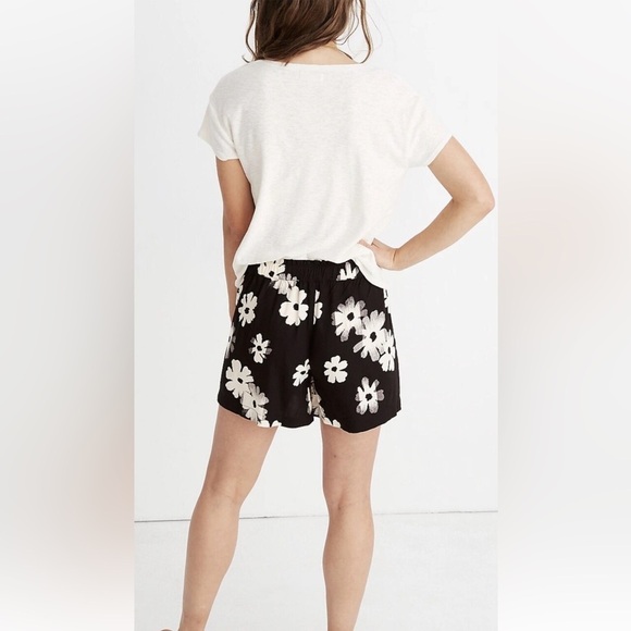 Madewell Drapey Pull-On Shorts in Ikat Floral High Rise Casual Beachy Summer XS - Picture 3 of 11